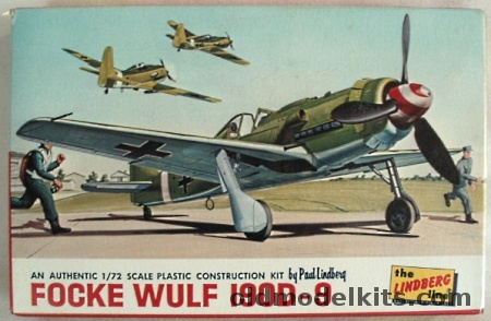 Lindberg 1/72 Focke Wulf FW-190D-9 - (FW190D9), 433 plastic model kit